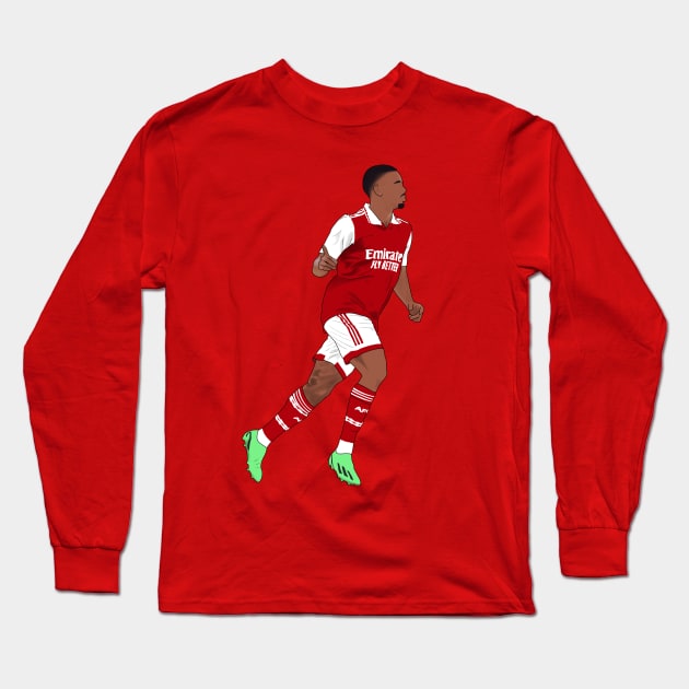 Gabby Jesus Arsenal Long Sleeve T-Shirt by Hevding